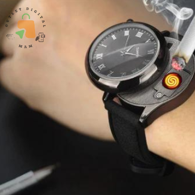FlameFuse Metal Lighter Watch™ Reloj Encendedor Electrónico: